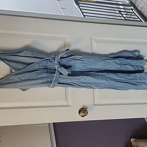 Faux denim dress